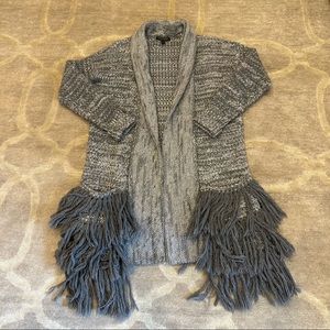 Banana Republic Fringed Pocket Cardigan Sweater